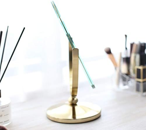 Espelho de mesa independente, espelho de maquiagem com leve rotação livre de 360 ​​graus de 360 ​​graus melhor para banheiro