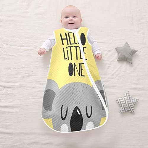 Vvfelixl Sack Sack para bebês recém -nascidos - Hello Little One Koala Baby Wearable Blanket - Swaddle Transition Sacag