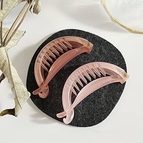 Acessórios para cabelos da moda Transparente Hairpins Porta de rabo de cavalo Banana Clip Hair Garras de cabelo Clipes