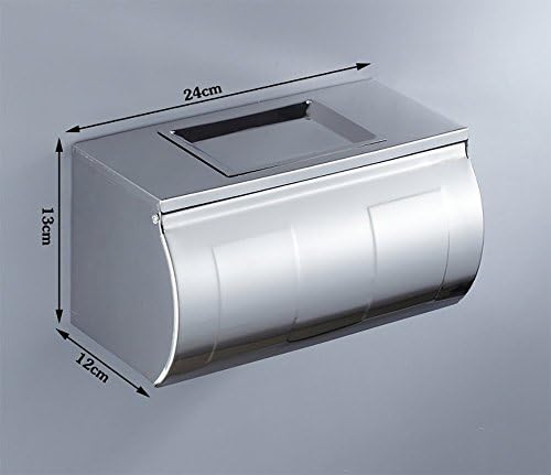 Suporte do rolo do vaso sanitário, aço inoxidável, caixa de papel higiênico à prova d'água Box Banheiro Box-B