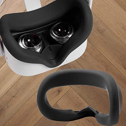 Topcovos mais recente Tampa interfacial de silicone VR para Oculus Quest 2 Proteção de face Anti-LAPELAGEM à prova de suor Sweat Sweats