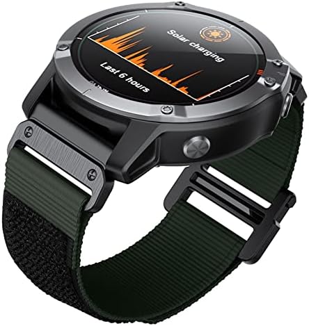 Neyens for Garmin Watch Bands Compatible Fenix ​​7x 6x Pro GPS 5x 3HR Descendente Mk1 Mk2 Titanic Velcro Strap 26mm Liberação rápida