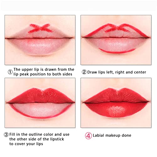 Lips Permanente Lip Veluda Veluda Durária Longa Propertiça a Água Líquido Líquido Líquido Conjunto de Lápis Lipsticks