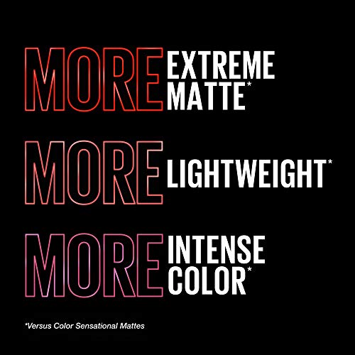 Maybelline Color Sensational Ultimatte Matte Lipstick, Pigmento de cor intenso e não sequecedor, mais magenta, magenta