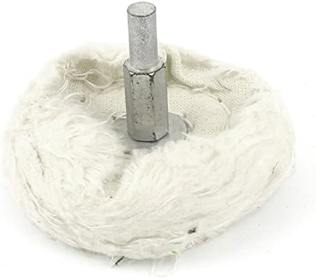 IIVVERR White 1/4 Brill Straight Brill 2,5 65mm Diã polimento da roda de polimento para perfuração elétrica (alça de