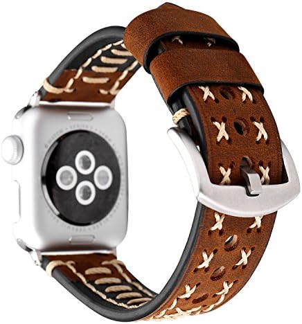 Pantheon Genuine Solid Solid Soft Stitched Apple Watch Substitui