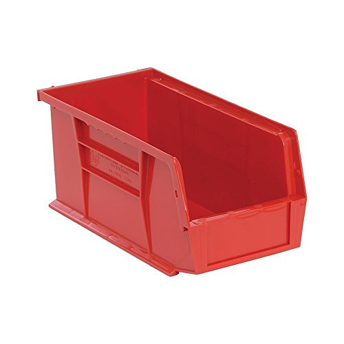 Sistemas de armazenamento quântico K-QUS230RD-8 8-PACKSTACK E HANG RECIMENTOS DE BING PLÁSTICO, 10 x 5 x 5 , vermelho