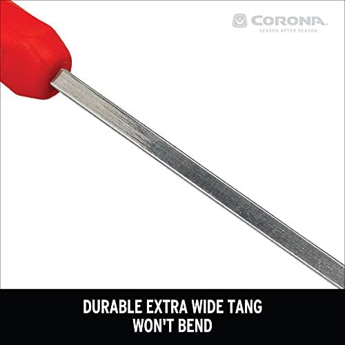 CORONA CT 3344 Premium aço inoxidável ComfortGel Hoe/Cultivator, vermelho