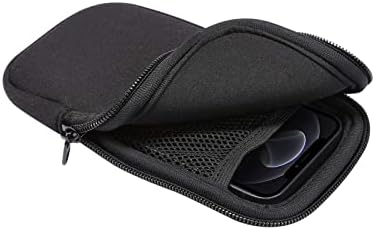 Bolsa de reflexão de choque de neoprene Tampa de capa de capa de telefone celular grande com zíper/pescoço para iPhone