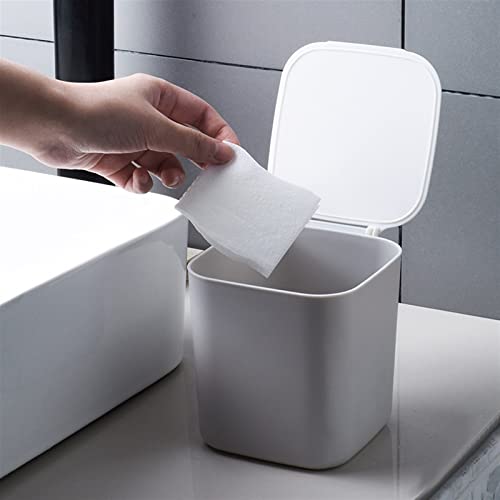 Skimt lixo lata de banheiro lixo lixo de desktop armazenamento de escritório em casa cesta de lixo de lixo lixo pode balançar