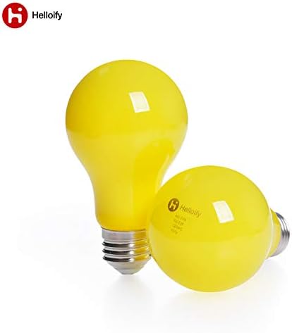 Lâmpada de bug helloify LED, vintage Edison amarelo lâmpadas, luzes de varanda ao ar livre, lâmpada de filamento de alto