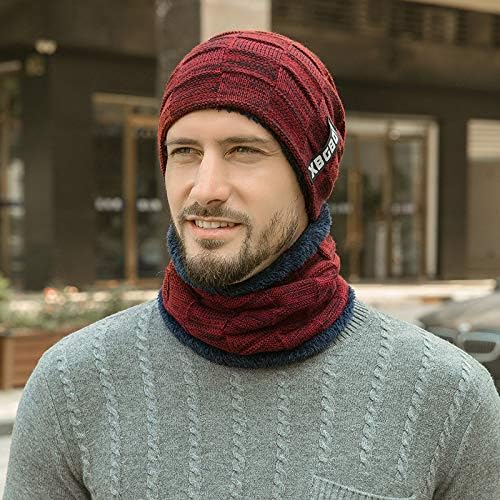 Chapéu de lenço de pára -brisa de inverno unissex pode ser usado como cachecol e chapéu