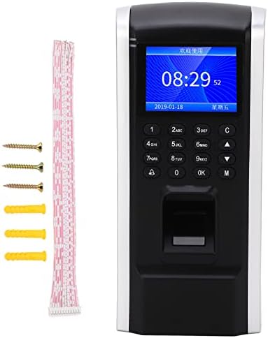Relógio de tempo Jopwkuin, máquina de atendimento de interface USB inteligente fácil de usar identificação rápida de impressão