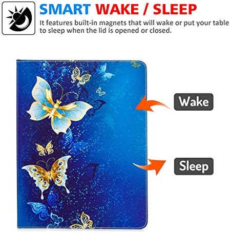 Caixa DTeck para iPad Pro 12,9 polegadas 4 e 3ª geração 2020/2018 Lançamento, casca de tablet de couro PU com SMART Auto Sleep/Wake