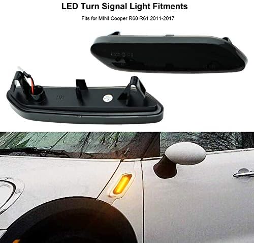 O conjunto da luz do sinal de giro LED de Yuantuo se encaixa no mini Cooper R60 R61 2011-2017 Substitua o marcador lateral OEM Lâmpada Automotiva Marcador Luz de Light Lightblies