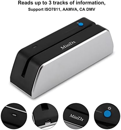 MSR X6 Bluetooth Magnetic Swipe Card Litors Reader Writer Encoder de 3 faixas msrx6bt para celular/tablets/pc