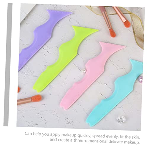 FOMIYES 2PCS Silicone Beauty Régua de Viagem Mágelas Magidão Eyeliner Multi Tool Silicone Tooliner Tooliner Eyeliner GUIA DE EYELASH