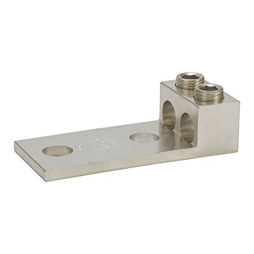 Conector mecânico com classificação dupla, terminal de painel, alcance de fios de 250 mcm-6 awg, orifício de mouting