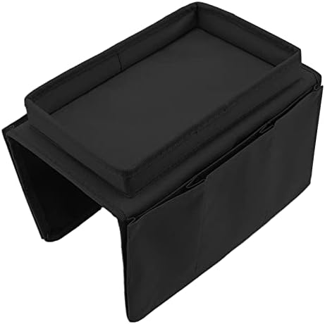 Mesa do braço do sofá lbec, dobrável 600d Oxford Ploth Durable Sofá Bolsos laterais para casa