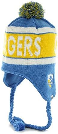 San Diego Chargers Blue Cranbrook chapéu de gorro com borlas - NFL sem manguito chapéu de malha peruanos