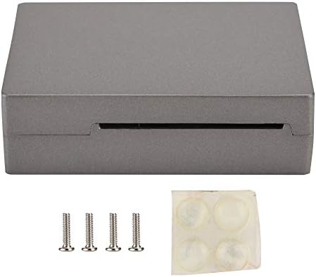 Caixa de alumínio jimfoty, gabinete espesso, com metal não deslizante para Raspberry Pi 3