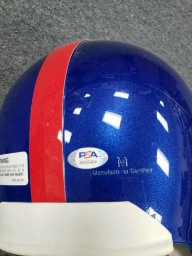 Y.A. Tittle assinado gigantes réplica capacete Autograph Auto PSA/DNA AH30404 - Capacetes NFL autografados