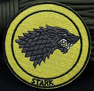 House Targaryen/Greyjoy/Tally/Lannister/Baratheon/Stark Patch Tactical Bordado Militar Bordado Moral Tags crachá Logo
