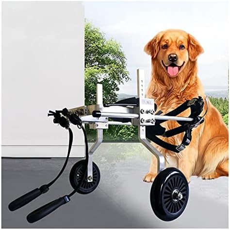 Carrinho de reabilitação de cadeira de rodas de cachorro Duas rodas ajustáveis ​​para as patas traseiras de mobilidade