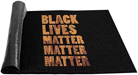 Rumtek Black Lives Matter capacho 24x16 no tapete de piso decorativo para o banheiro de escritório em casa o chuveiro de cozinha anti-deslizamento tapetes de tapete de tapete