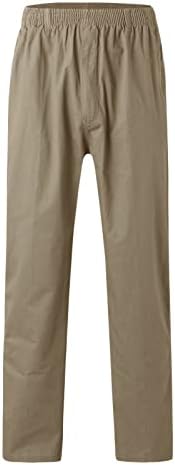 Calça de trabalho de carga masculina moda casual algodão solto plus size de bolso de bolso up as calças espessando