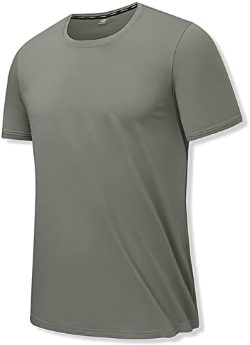 NQYIOS MEN MENS SHISTE DRISE CHAMISões de umidade Wicking Running Athletic Short Sleeve Performance Camisetas de poliéster Top