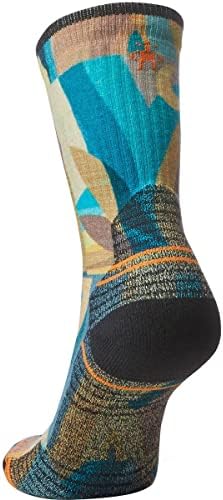 Caminhada de smartwool Light Cushion Pior Crew Print Crew Sock - Mulheres