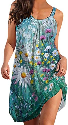 Vestidos de praia para mulheres Vestido boêmio casual de verão