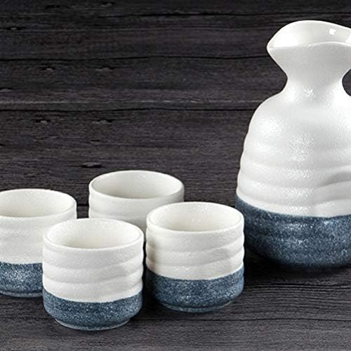 Conjunto de copos de chá do Doitool Conjunto de copos Cerâmica Conjunto de cerâmica Japonês Japonês Japonês Pottery Porcelana Copas de vinhos coreanos copos de garrafa para casa Desego de casa Wiskey Conjunto