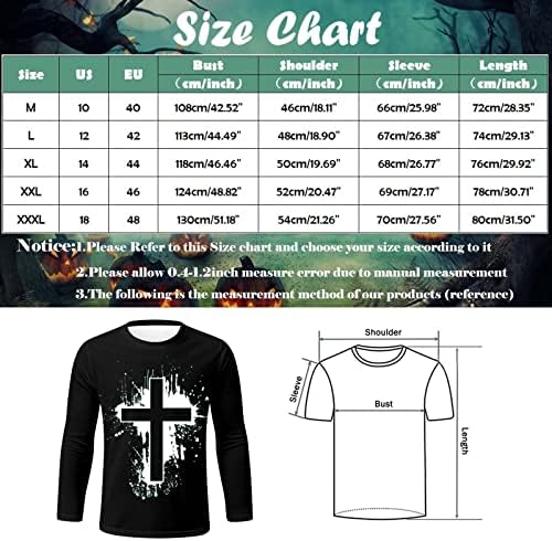 XXBR HALLOWEEN Mens camisetas, Soldier Long Sleeve Skeleleton Athletic Workout Scary Crewneck Festumes Freshes Muscle Tshirt