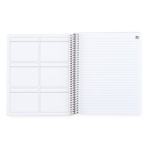 Erin Condren 7 x 9 prioridades em espiral e nota notebook enrolado - camadas coloridas. 160 Página lineada Note, prioridade e notebook de redação. 80 lb. Papel Mohawk grosso. Adesivos incluídos