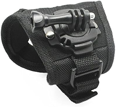 Glorich 360 Rotation Glove Style Strap Band Mount + Thumb Screw Compatível com câmeras de movimento GOPRO HERO 1 HERO