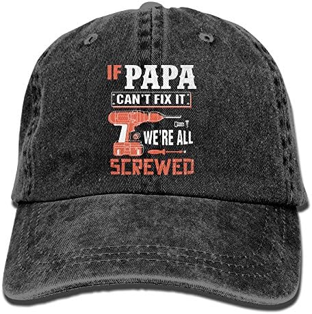 Se o papai não puder consertar, estamos todos ferrados, chapéu de beisebol, homens e mulheres, verão, chapéu de