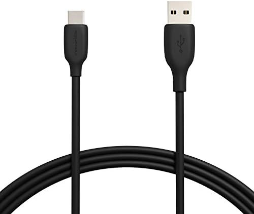 Basics Charging Fast 3A USB-C2.0 para o cabo USB-A-laptop preto, preto de 1,80m