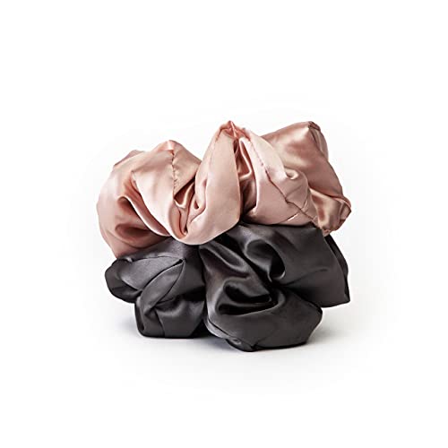 Kitsch Scrunchies para o cabelo feminino - Scrunchies de cabelo metálico | Grandes laços para mulheres | Scrunchies de gravata