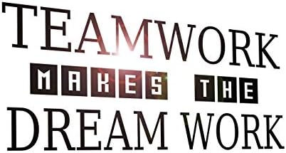 Adesivos de decalques de parede de vinil Palavras de motivação Inspirando o trabalho de sonho de trabalho em equipe 2331ig