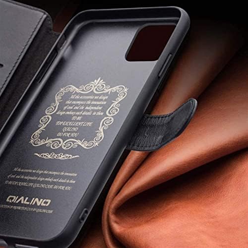 Tampa da carteira Eidkgd para iPhone 12 Pro máximo de 6,7 polegadas, botão magnético CASO DE CHAMPCHELA DE CLAMINGS com