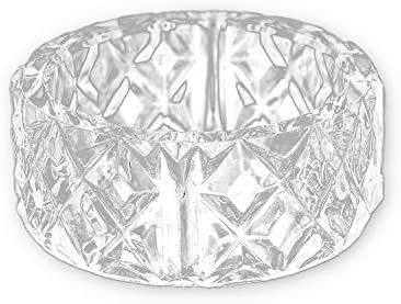 Clear Crystal Plastic Narder Selder Rings 12 peças 2 polegadas