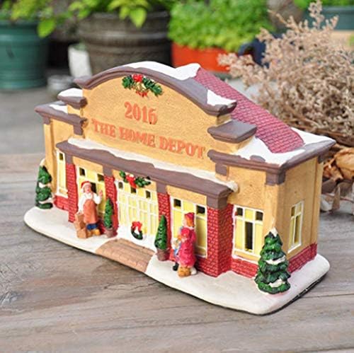 País de comércio exterior pintado de brilho para construção de edifícios criativos cenas de Natal de Natal View Set Novelty Presente