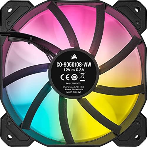CORSAIR ICUE SP120 RGB ELITE DESEMPENHO DE ELITE 120mm PWM Single Fan