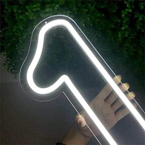 Dvtel Cool White Number Néon Sign, LEDS LED USB LUZES NEON NEON PARA FESTO DE BRINERDINDADE PELAÇÃO DE DECORAGEM DE DECORAÇÃO