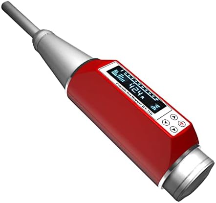 VTSYIQI Digital Brick Rebound Tester Medidor HT-75D Handy Brick Test Hammer Resiliômetro OLED Visor de medição de 10 a 70n/mm² USB2.0 Comunicação 4000 Estruturas de concreto