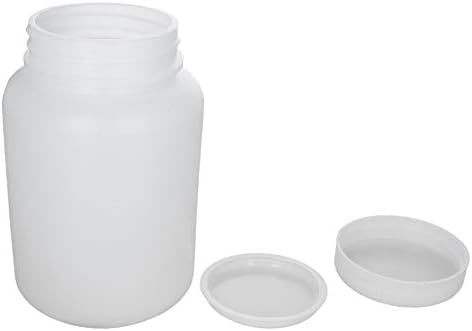 OTHMRO 1PCS 500ml Garrafas vazias plásticas, garrafa de polietileno de reagente químico cilíndrico de laboratório, garrafa