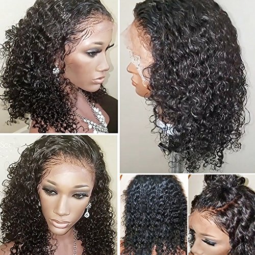 perucas de cabelo humano cacheado zikria para mulheres negras 13x4 HD Lace Front Wigs Human Human Human densidade de 150 %