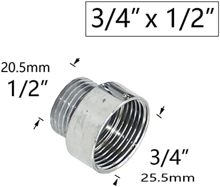 Concret Metal Metal Threaded Tubs Conector Conector Redutor Conector Transitório Mangueira Tap Tap Fittings 1pcs